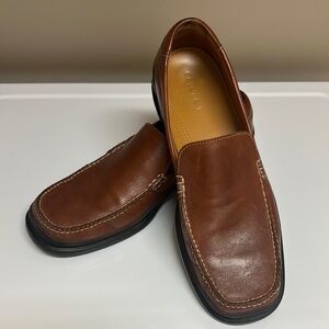 Cole Haan Brown Leather Slip-On Loafers